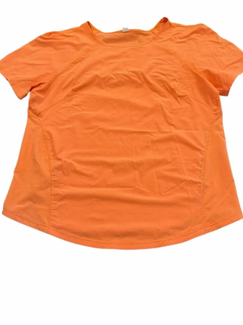 LULULEMON Lightweight Stretch Run Short Sleeve Shirt Orange Soda Medium
